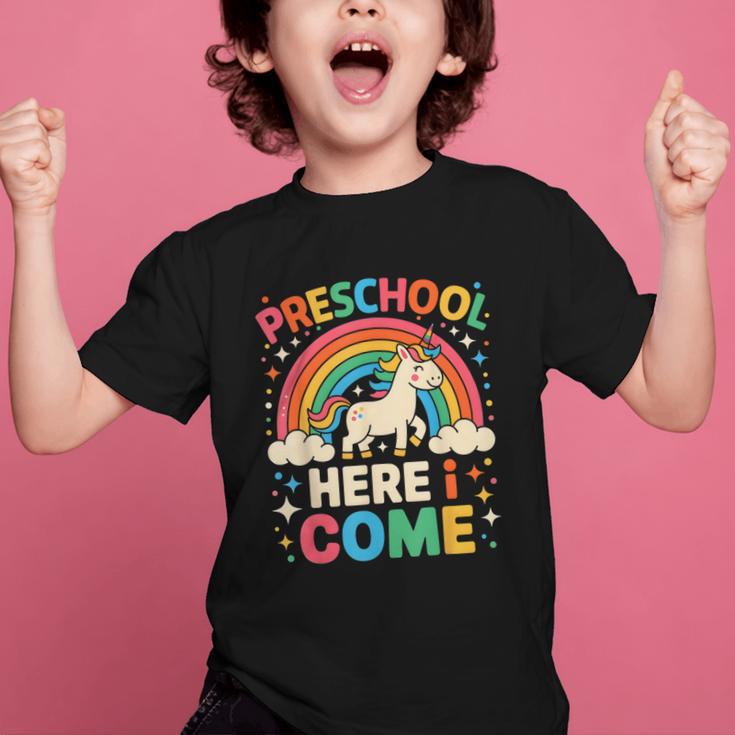 Preschool Here I Come Unicorn Back To School Preschool Girls Graphic Kid T-Shirt Preschool Here I Come Unicorn Back To School Preschool Girls Graphic Kid T-Shirt