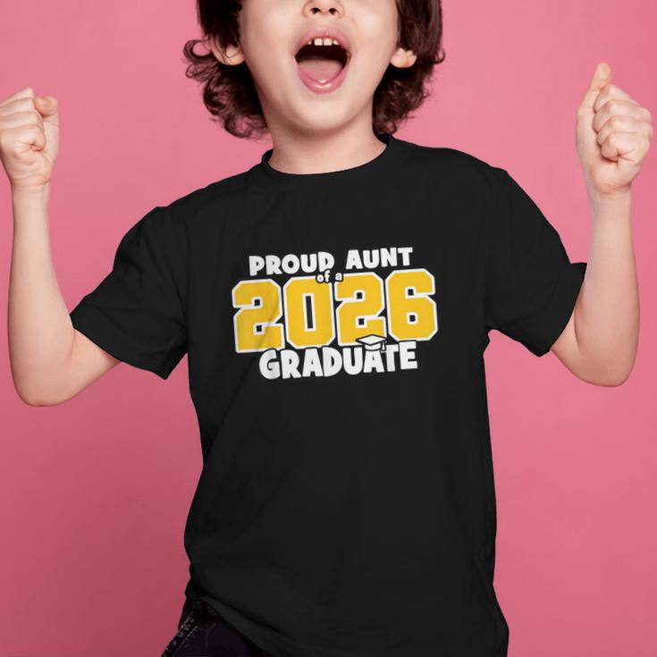 Proud Aunt Of 2026 Graduate Matching Back To School GY Graphic Kid T-Shirt Proud Aunt Of 2026 Graduate Matching Back To School GY Graphic Kid T-Shirt