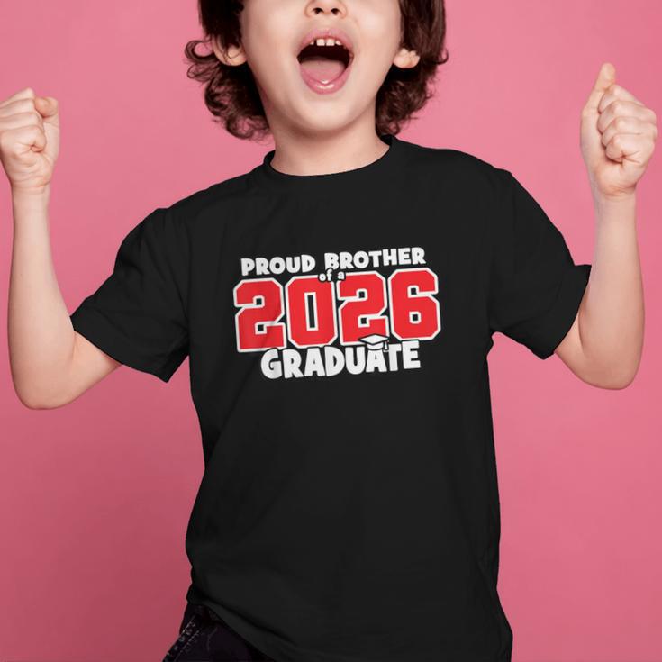 Proud Brother Of 2026 Graduate Matching Back To School R Graphic Kid T-Shirt Proud Brother Of 2026 Graduate Matching Back To School R Graphic Kid T-Shirt