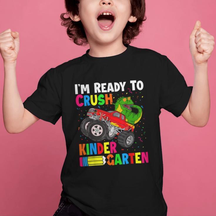 Ready To Crush Kindergarten T-Rex Back To School Boys Graphic Kid T-Shirt Ready To Crush Kindergarten T-Rex Back To School Boys Graphic Kid T-Shirt