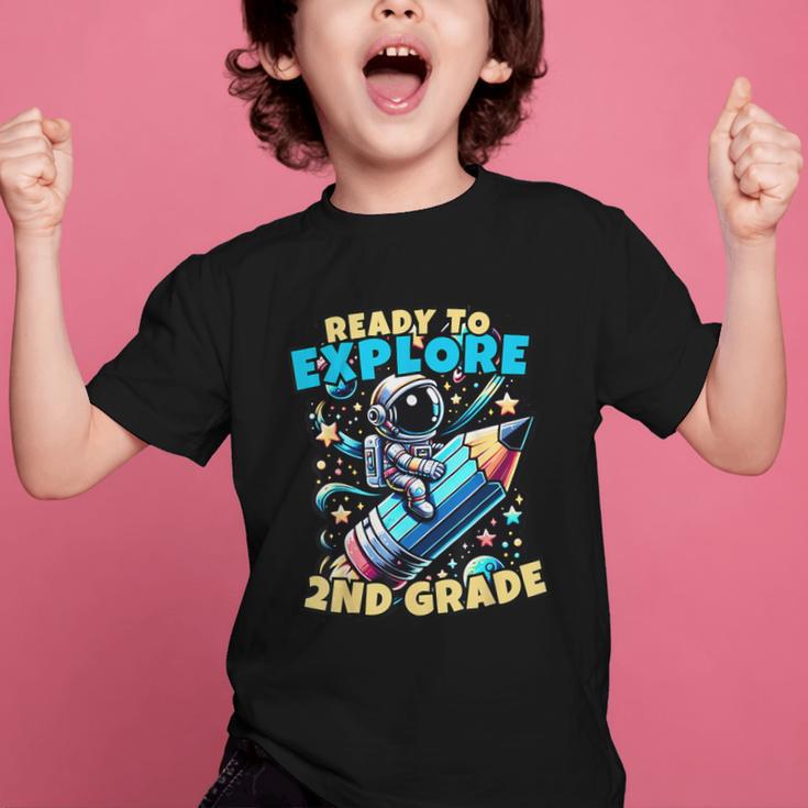 Ready To Explore 2nd Grade Kids Astronaut Back To School Graphic Kid T-Shirt Ready To Explore 2nd Grade Kids Astronaut Back To School Graphic Kid T-Shirt