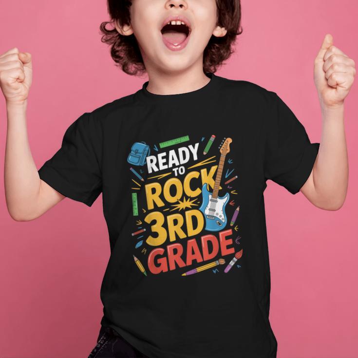 Ready To Rock 3rd Grade Music Back To School Graphic Kid T-Shirt