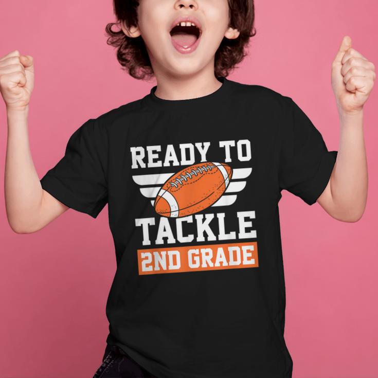 Ready To Tackle 2nd Grade Back To School Kids Football Graphic Kid T-Shirt