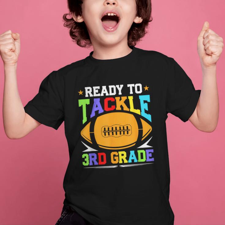 Ready To Tackle 3rd Grade Back To School Kids Football Graphic Kid T-Shirt Ready To Tackle 3rd Grade Back To School Kids Football Graphic Kid T-Shirt