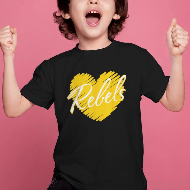 Rebels Heart Back To School Spirit GY Graphic Kid T-Shirt