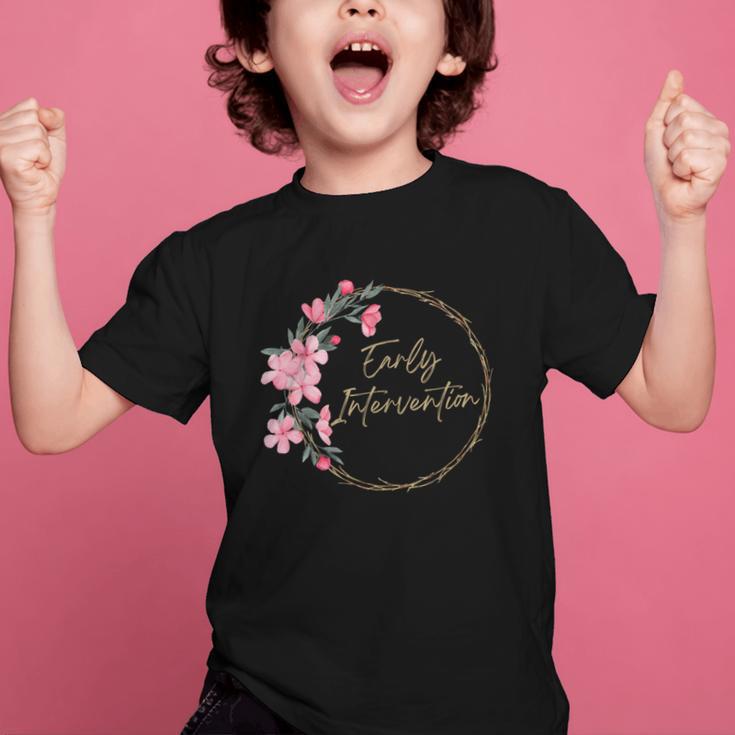 Retro Floral Early Intervention Specialist Back To School Graphic Kid T-Shirt Retro Floral Early Intervention Specialist Back To School Graphic Kid T-Shirt