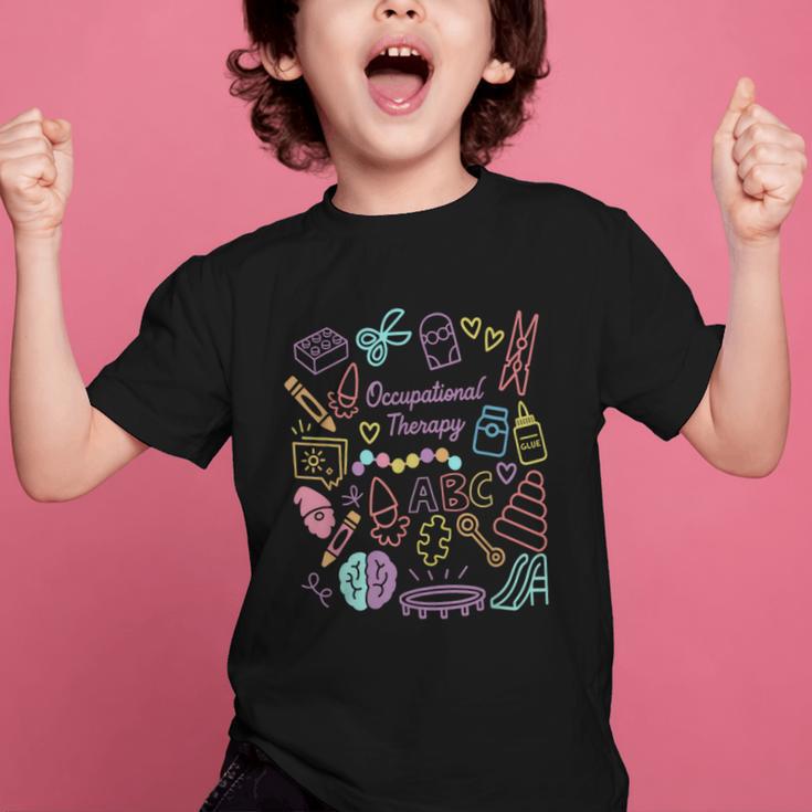 Retro Occupational Therapy Doodle Back To School Costume Graphic Kid T-Shirt Retro Occupational Therapy Doodle Back To School Costume Graphic Kid T-Shirt