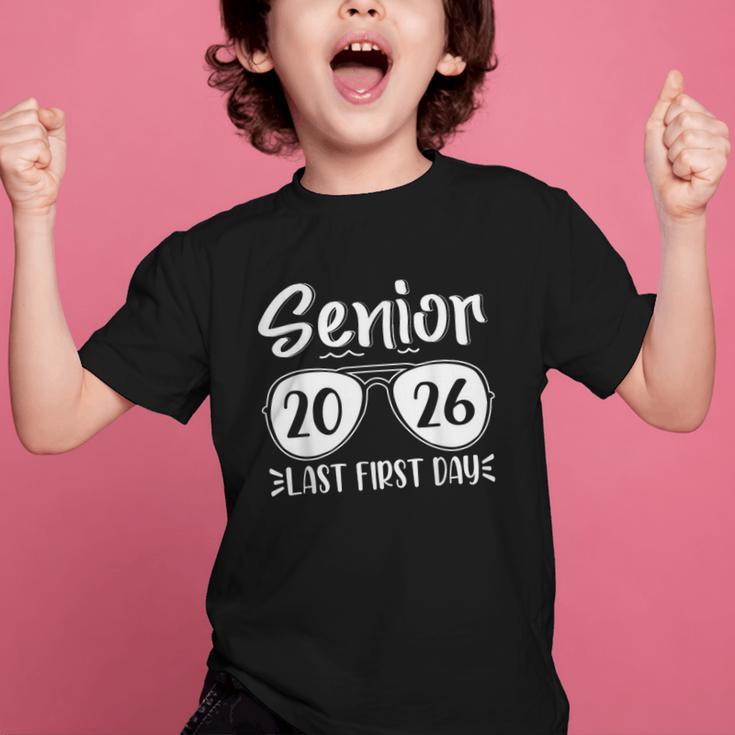 Retro Sunglasses Senior 2026 Last First Day Back To School Graphic Kid T-Shirt