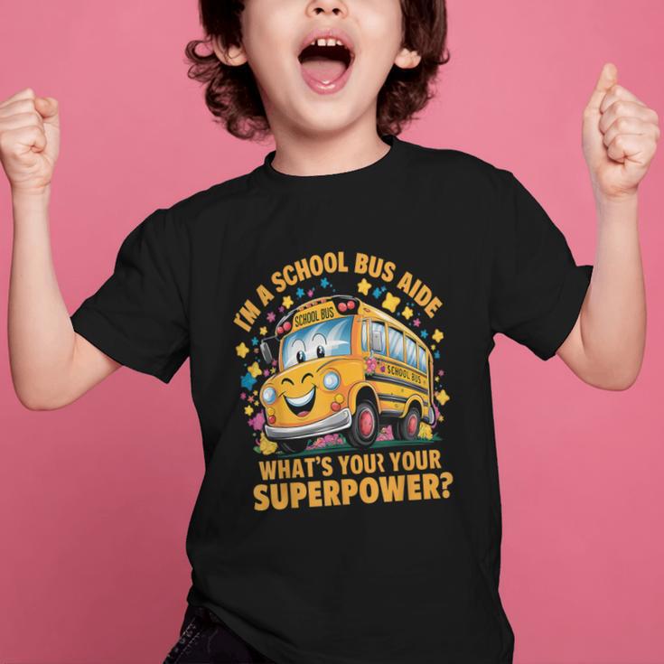 I Am A School Bus Aide Back To School Graphic Kid T-Shirt I Am A School Bus Aide Back To School Graphic Kid T-Shirt