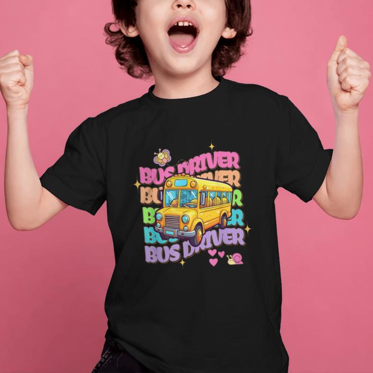 School Bus Driver Groovy Retro Back To School Graphic Kid T-Shirt School Bus Driver Groovy Retro Back To School Graphic Kid T-Shirt