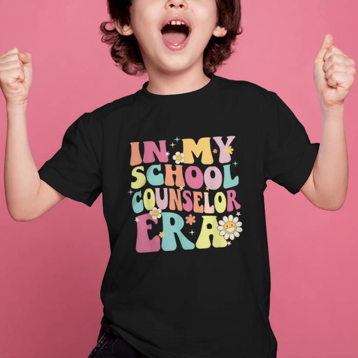 In My School Counselor Era Retro Back To School Counseling Graphic Kid T-Shirt In My School Counselor Era Retro Back To School Counseling Graphic Kid T-Shirt