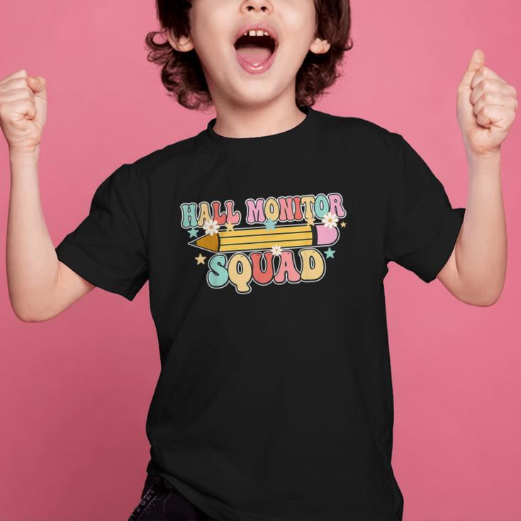 School Hall Monitor Squad Cool Retro Back To School Team Graphic Kid T-Shirt