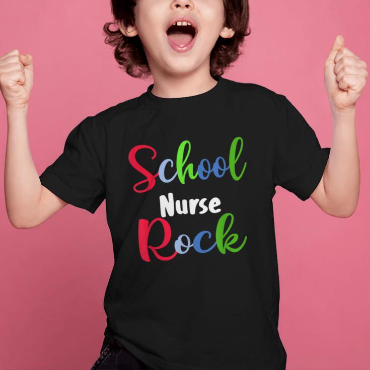 School Nurse Rock Back To School -Funny Nurses School Graphic Kid T-Shirt School Nurse Rock Back To School -Funny Nurses School Graphic Kid T-Shirt