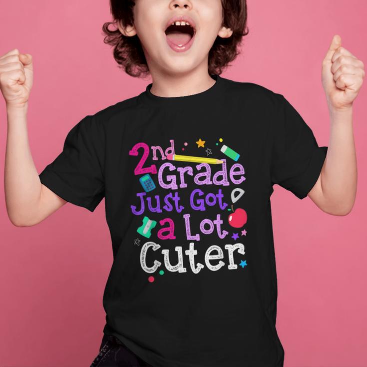 Second Grade Just Got Cuter Cute 2nd Grade Back To School Graphic Kid T-Shirt Second Grade Just Got Cuter Cute 2nd Grade Back To School Graphic Kid T-Shirt