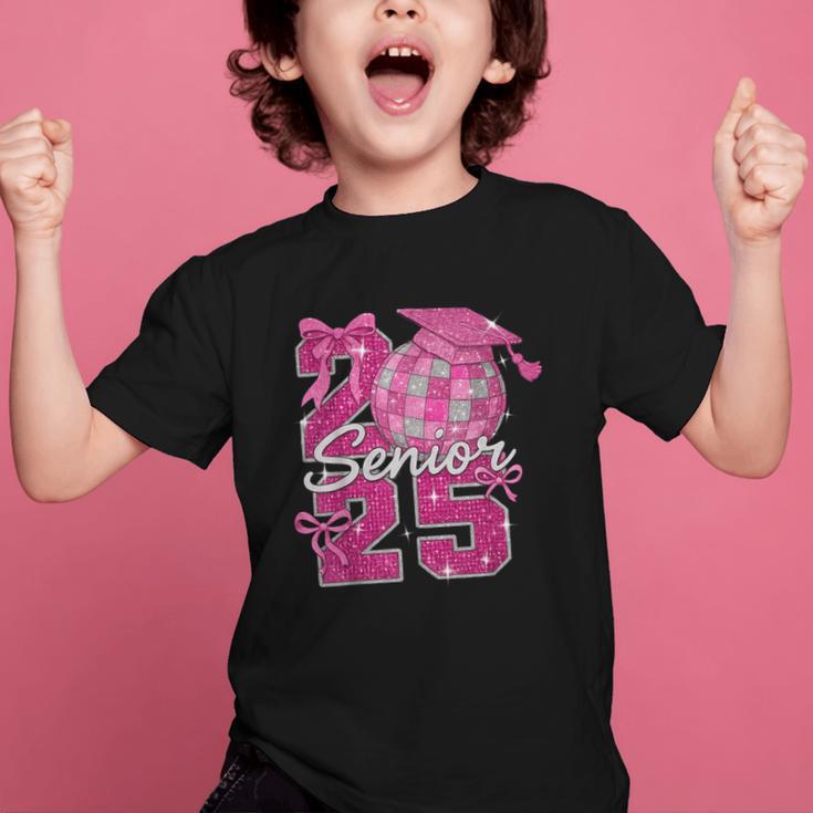 Senior 2025 Class Of 2025 Bows Back To School 2025 Graphic Kid T-Shirt Senior 2025 Class Of 2025 Bows Back To School 2025 Graphic Kid T-Shirt
