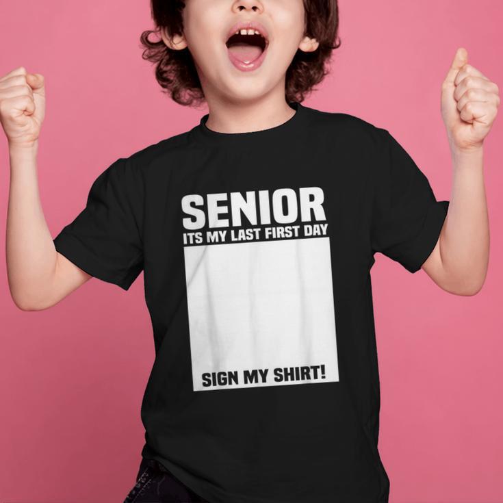 Senior 2026 Last First Day Senior Back To School Sign My Graphic Kid T-Shirt Senior 2026 Last First Day Senior Back To School Sign My Graphic Kid T-Shirt