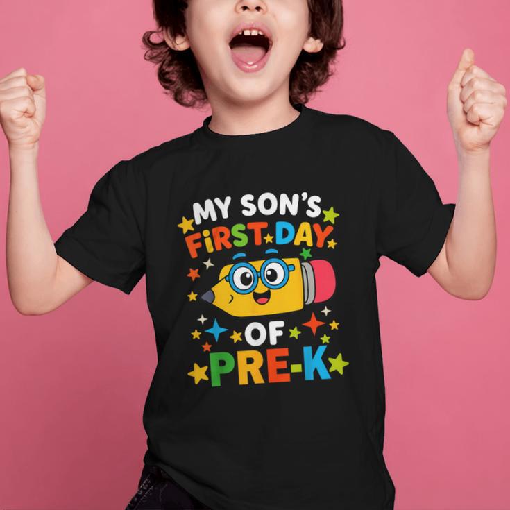 My Son's First Day Of Pre-K Back To School Kids Graphic Kid T-Shirt My Son's First Day Of Pre-K Back To School Kids Graphic Kid T-Shirt