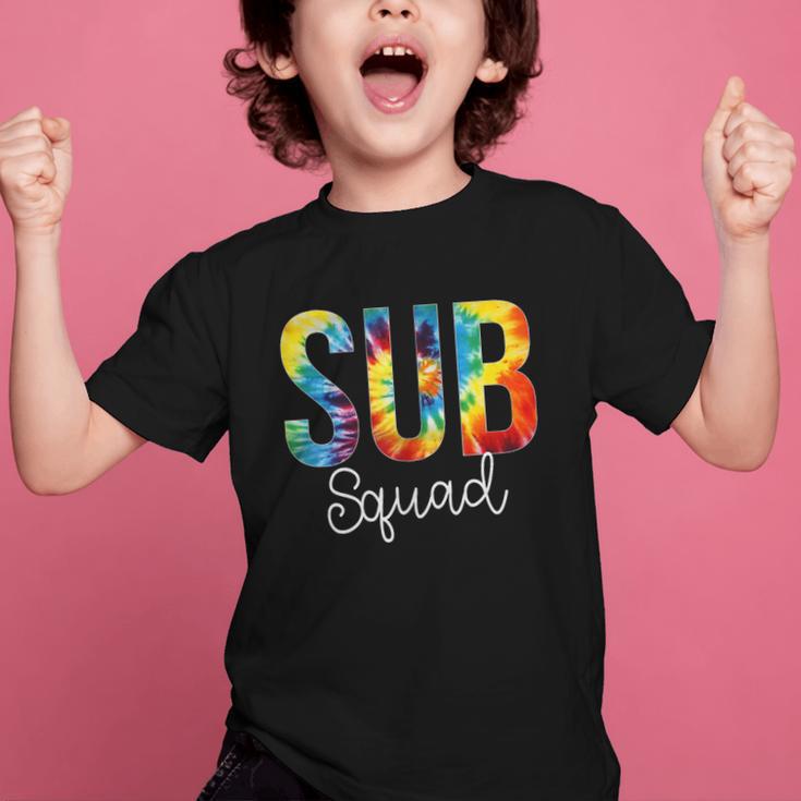 Sub Squad For Work Tie Dye Back To School Appreciation Day Graphic Kid T-Shirt Sub Squad For Work Tie Dye Back To School Appreciation Day Graphic Kid T-Shirt