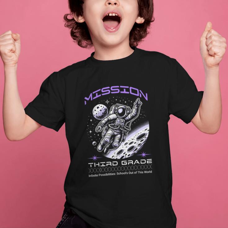 Third Grade Back To School Space Rocket Astronaut Graphic Kid T-Shirt Third Grade Back To School Space Rocket Astronaut Graphic Kid T-Shirt
