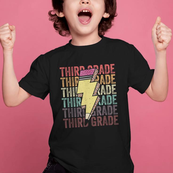 Third Grade Lightning Bolt Pencil 1st Day Of Back To School Graphic Kid T-Shirt Third Grade Lightning Bolt Pencil 1st Day Of Back To School Graphic Kid T-Shirt