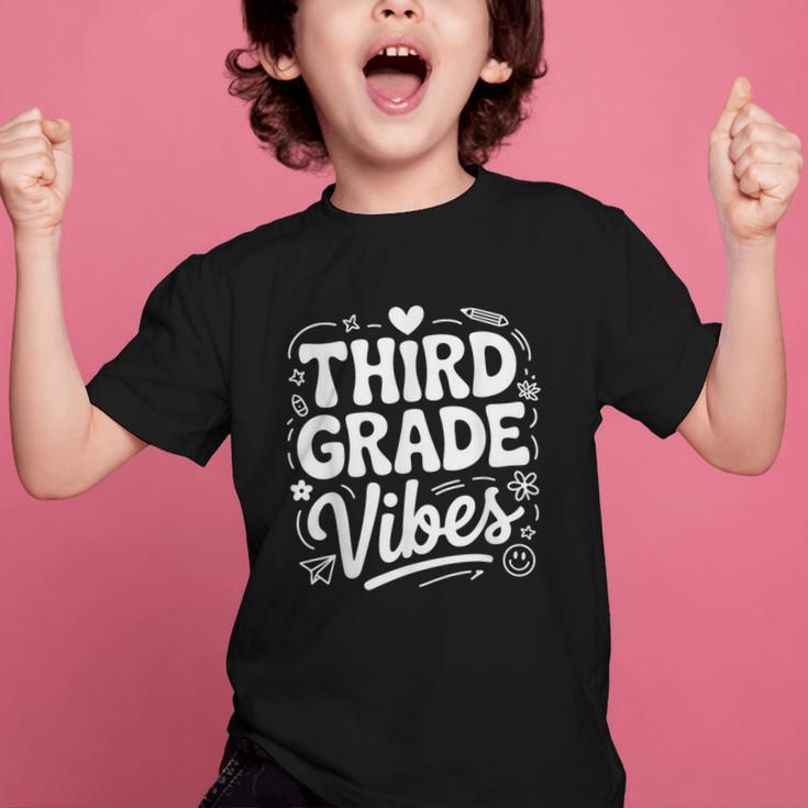 Third Grade Vibes Back To School Fun Graphic Kid T-Shirt Third Grade Vibes Back To School Fun Graphic Kid T-Shirt