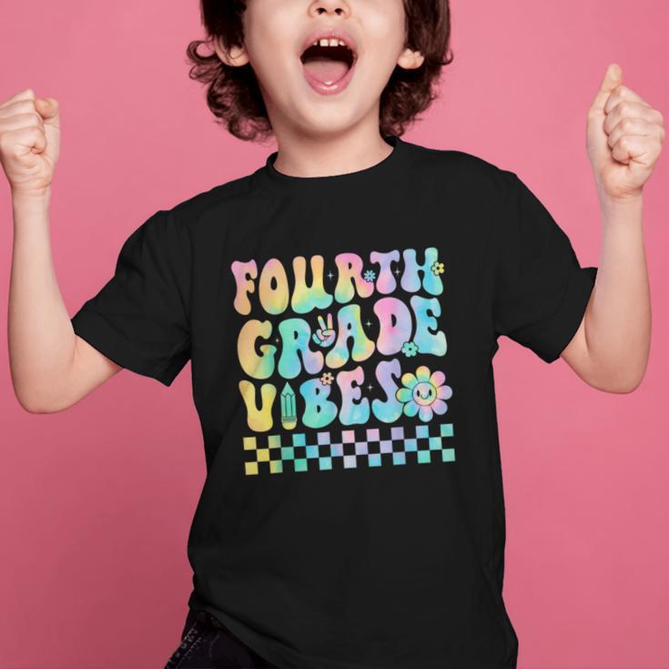 Tie Dye 4th Grade Vibes Fourth Grade Retro Back To School Graphic Kid T-Shirt Tie Dye 4th Grade Vibes Fourth Grade Retro Back To School Graphic Kid T-Shirt