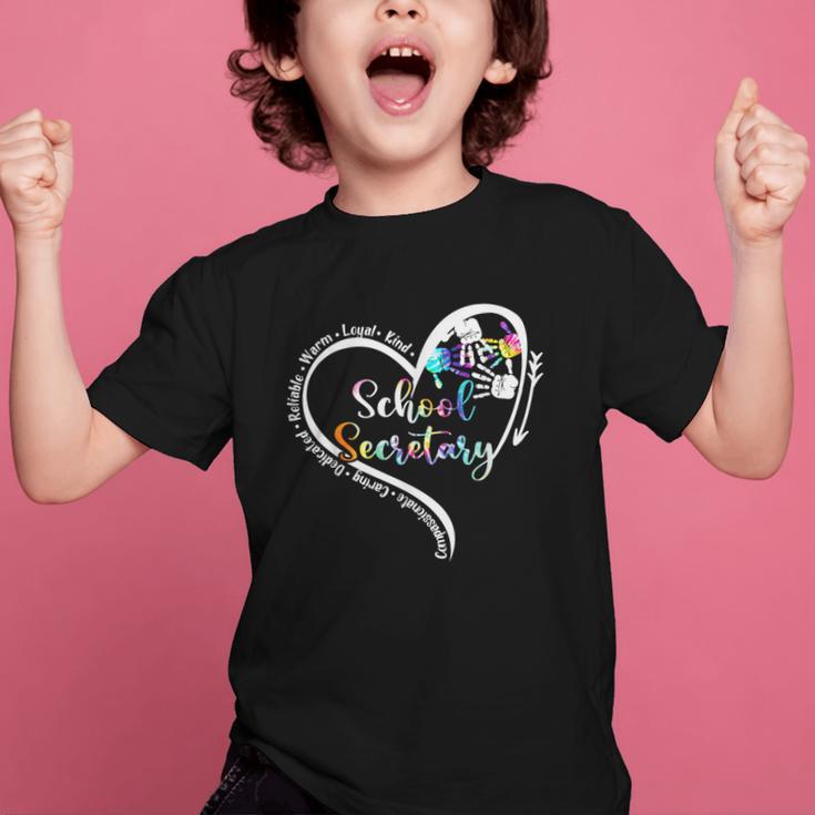 Tie Dye Heart School Secretary Life Tee Cute Back To School Graphic Kid T-Shirt Tie Dye Heart School Secretary Life Tee Cute Back To School Graphic Kid T-Shirt