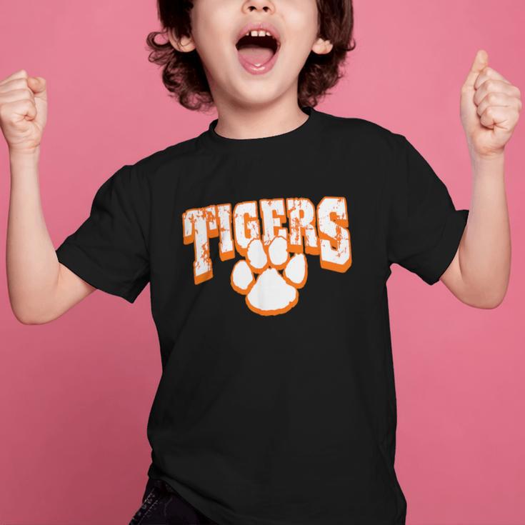 Tigers School Spirit Mascot Back To School Orange Graphic Kid T-Shirt Tigers School Spirit Mascot Back To School Orange Graphic Kid T-Shirt