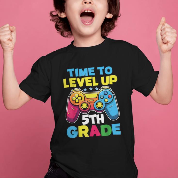 Time To Level Up 5th Grade Video Gamer Kids Back To School Graphic Kid T-Shirt