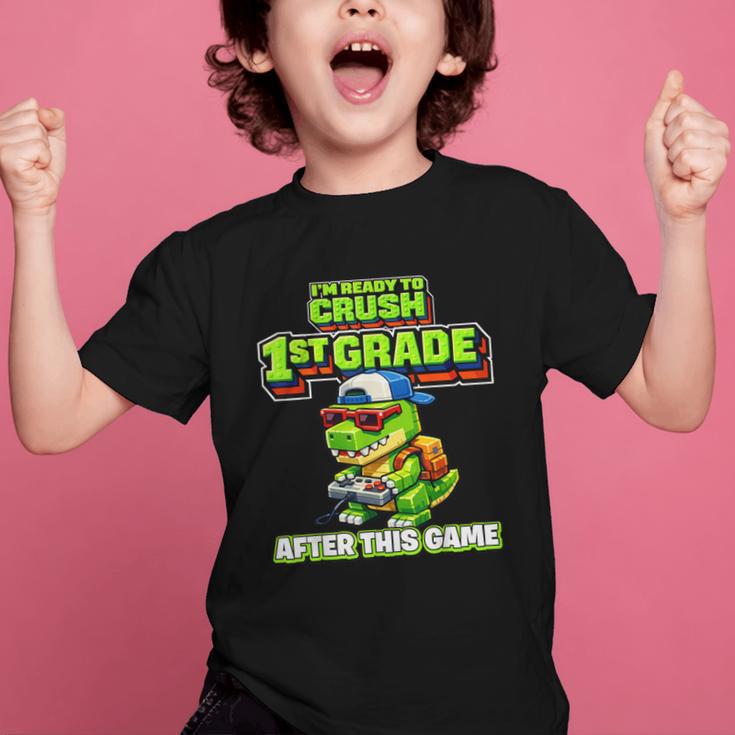 Video GameRex Dinosaur 1st Grade Back To School Boy Graphic Kid T-Shirt Video GameRex Dinosaur 1st Grade Back To School Boy Graphic Kid T-Shirt
