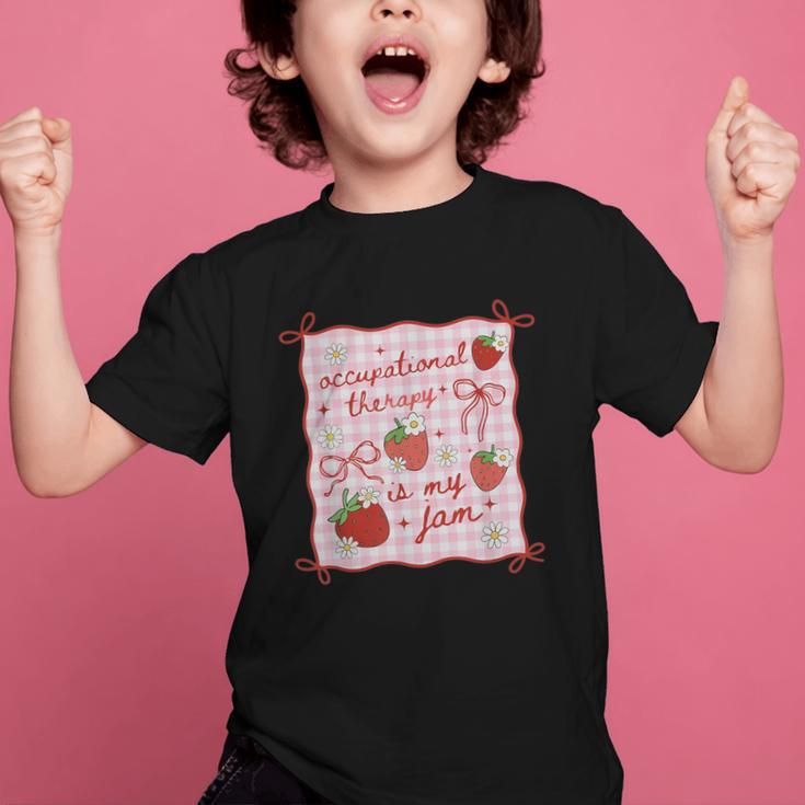Women Occupational Therapy Cute Strawberry OT Back To School Graphic Kid T-Shirt