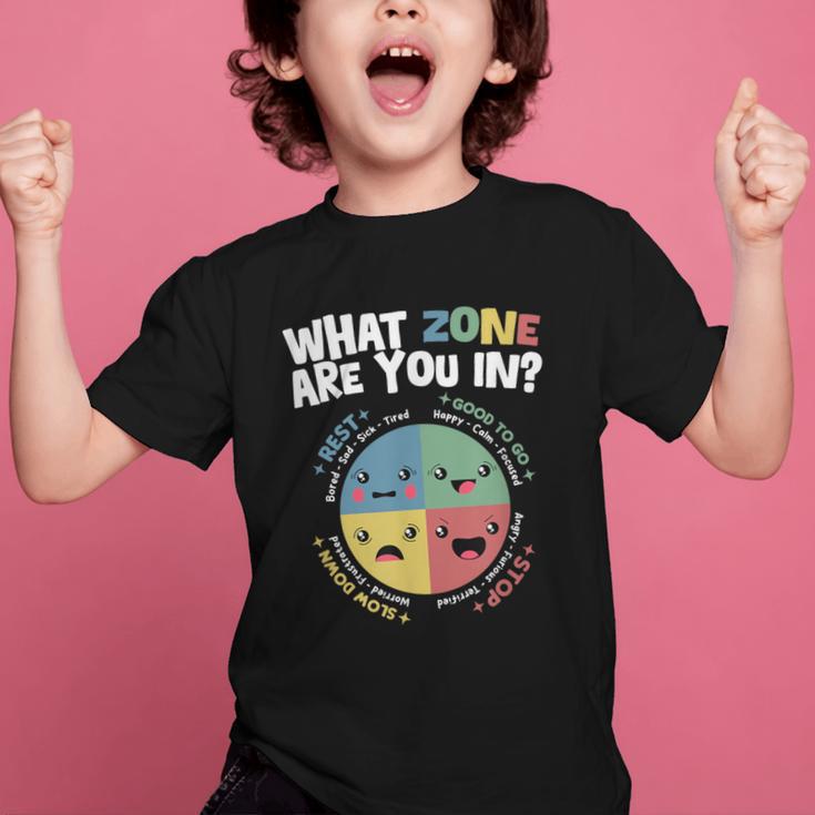 Zones Of Regulation School Counselor Back To School Emotion Graphic Kid T-Shirt Zones Of Regulation School Counselor Back To School Emotion Graphic Kid T-Shirt