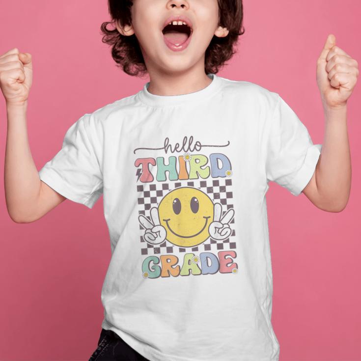 3rd Grade Team Back To School Hello Third Grade Smile Face Graphic Kid T-Shirt 3rd Grade Team Back To School Hello Third Grade Smile Face Graphic Kid T-Shirt