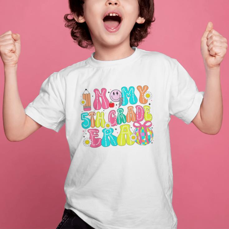 In My 5th Grade Era Coquette Bow Back To School Fifth Grade Graphic Kid T-Shirt