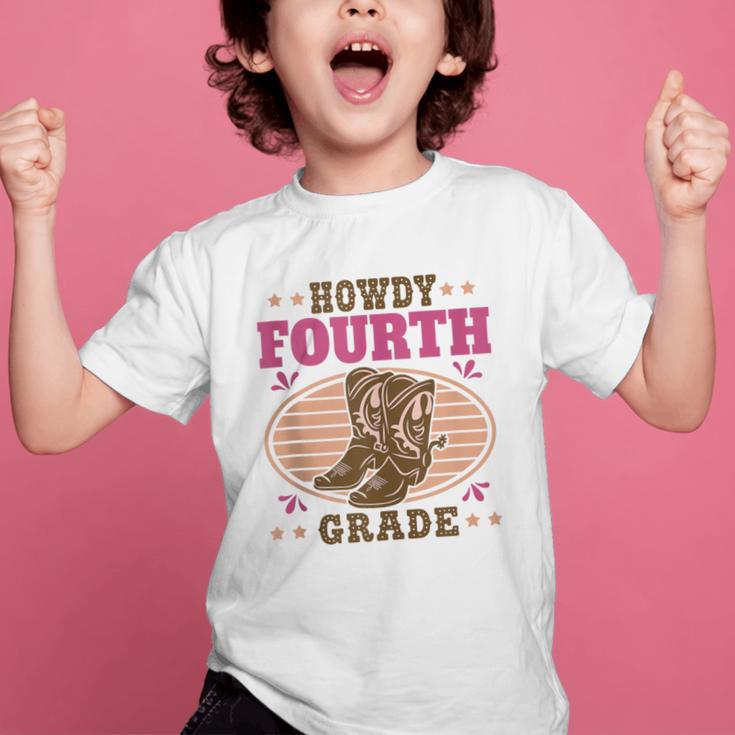 Back To School Howdy Fourth Grade Girls Graphic Kid T-Shirt Back To School Howdy Fourth Grade Girls Graphic Kid T-Shirt