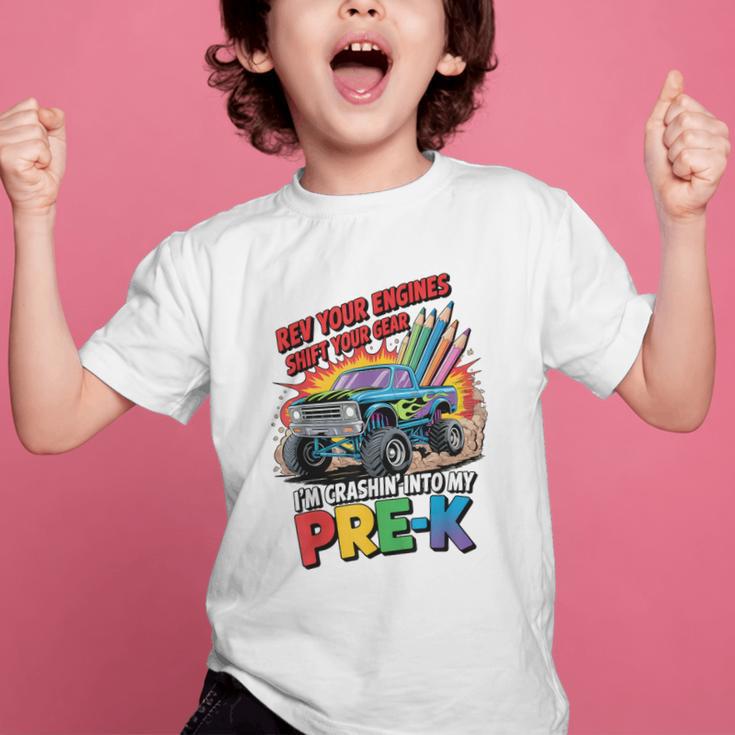 Back To School Pre-K Preschool Monster Truck First Day Boys Graphic Kid T-Shirt