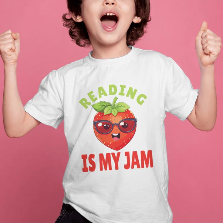 Back To School Reading Is My Jam School Librarian Premium Tri-Blend Graphic Kid T-Shirt