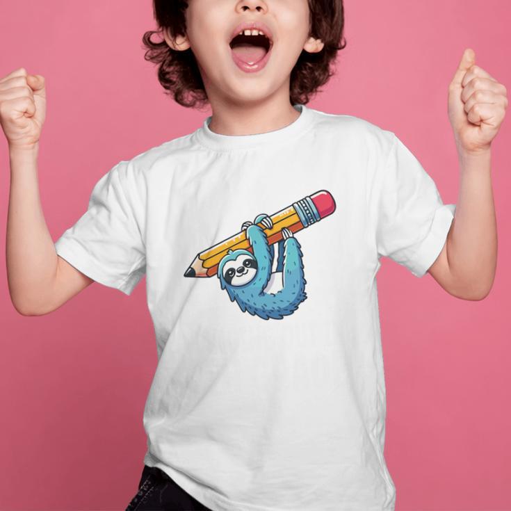 Back To School Seventh Grade Sloth Hanging Out In 7th Grade Performance Graphic Kid T-Shirt
