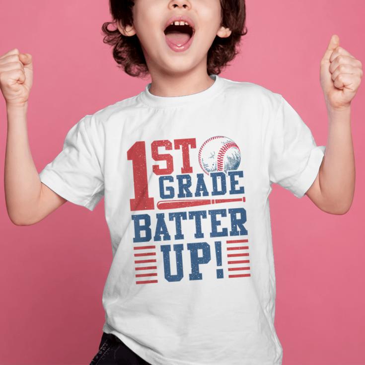 Baseball 1st Grade Back To School 1st Grade Batter Up Graphic Kid T-Shirt Baseball 1st Grade Back To School 1st Grade Batter Up Graphic Kid T-Shirt