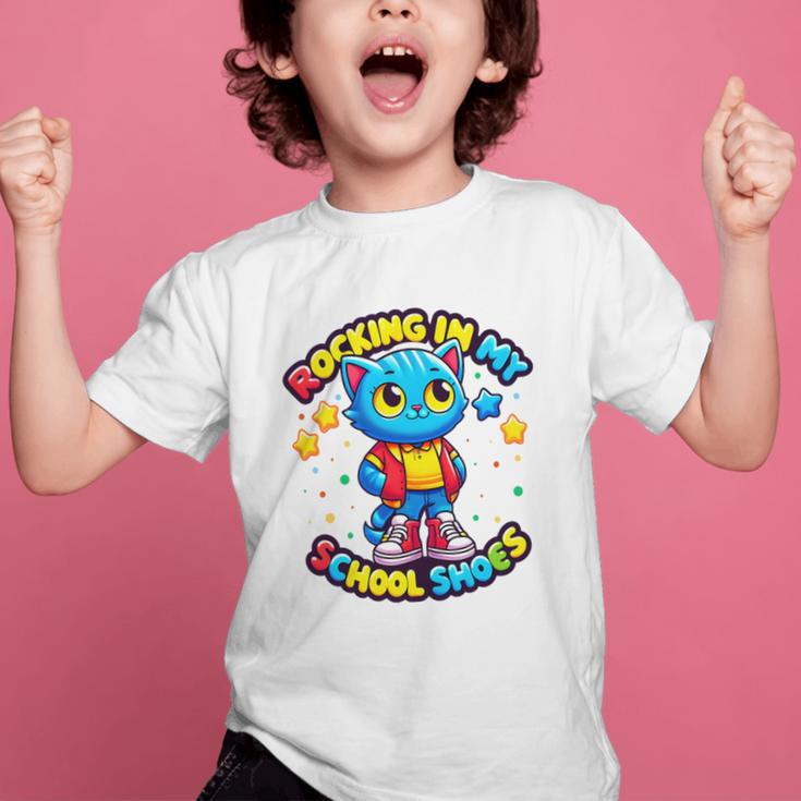 Cat Rocking In My School Shoes Fun Back To School Kids Boys Premium Tri-Blend Graphic Kid T-Shirt Cat Rocking In My School Shoes Fun Back To School Kids Boys Premium Tri-Blend Graphic Kid T-Shirt