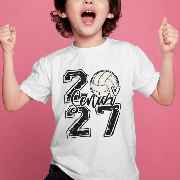 Class Of 2027 Volleyball Senior 2027 Back To School Graphic Kid T-Shirt Class Of 2027 Volleyball Senior 2027 Back To School Graphic Kid T-Shirt