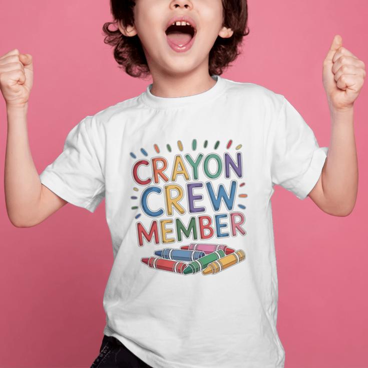 Crayon Crew Member Back To School Coloring Art Classes Graphic Kid T-Shirt Crayon Crew Member Back To School Coloring Art Classes Graphic Kid T-Shirt