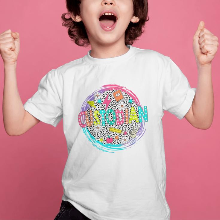 Cute Custodian Shirt First Day Of School Back To School Gift Graphic Kid T-Shirt Cute Custodian Shirt First Day Of School Back To School Gift Graphic Kid T-Shirt