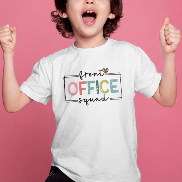 Cute Front Office Squad Secretary Admin Back To School Women Graphic Kid T-Shirt Cute Front Office Squad Secretary Admin Back To School Women Graphic Kid T-Shirt