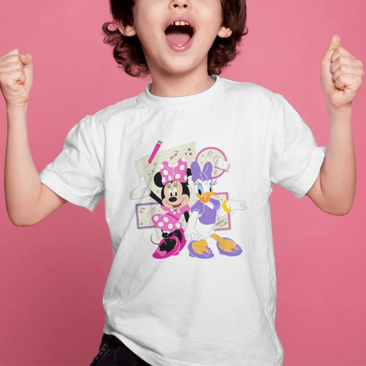 Disney Minnie & Daisy Back To School Best Friends BFFs Graphic Kid T-Shirt Disney Minnie & Daisy Back To School Best Friends BFFs Graphic Kid T-Shirt