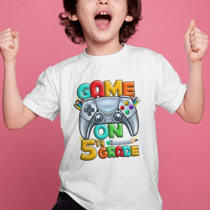 Game On 5th Grade Back To School 5th Grade Level Unlocked Performance Graphic Kid T-Shirt Game On 5th Grade Back To School 5th Grade Level Unlocked Performance Graphic Kid T-Shirt