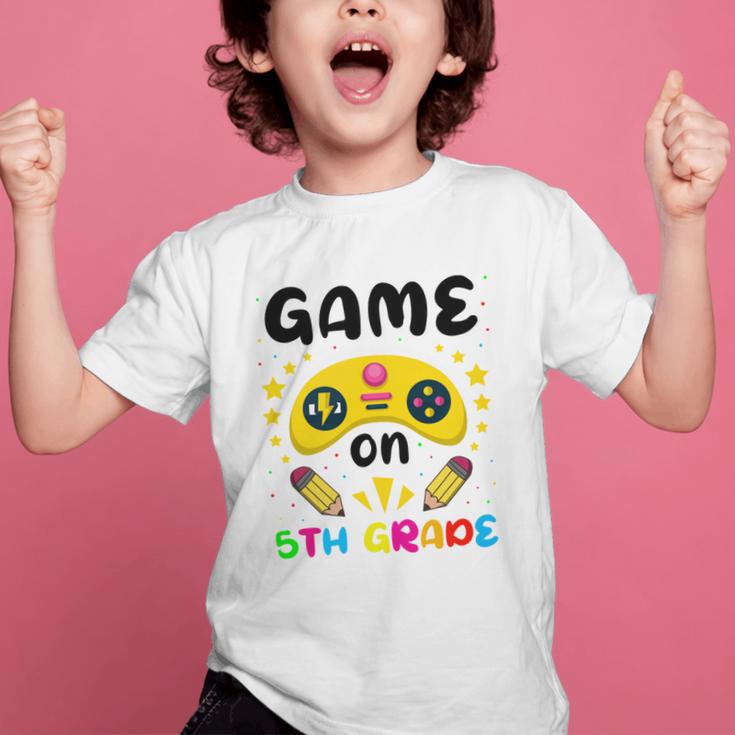 Game On 5th Grade Cute Video Gamer Back To School 20256Kids Graphic Kid T-Shirt Game On 5th Grade Cute Video Gamer Back To School 20256Kids Graphic Kid T-Shirt
