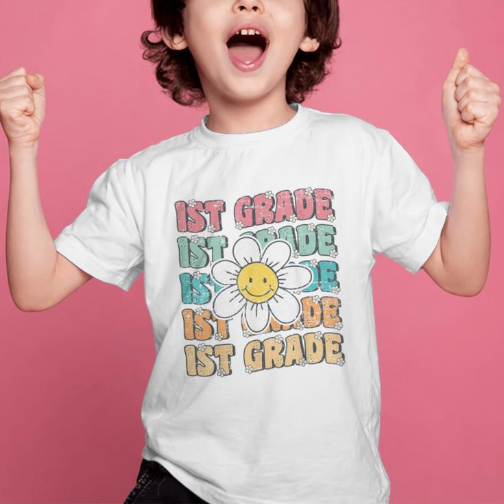 Groovy 1st Grade Back To School First Day Of First Grade Graphic Kid T-Shirt Groovy 1st Grade Back To School First Day Of First Grade Graphic Kid T-Shirt