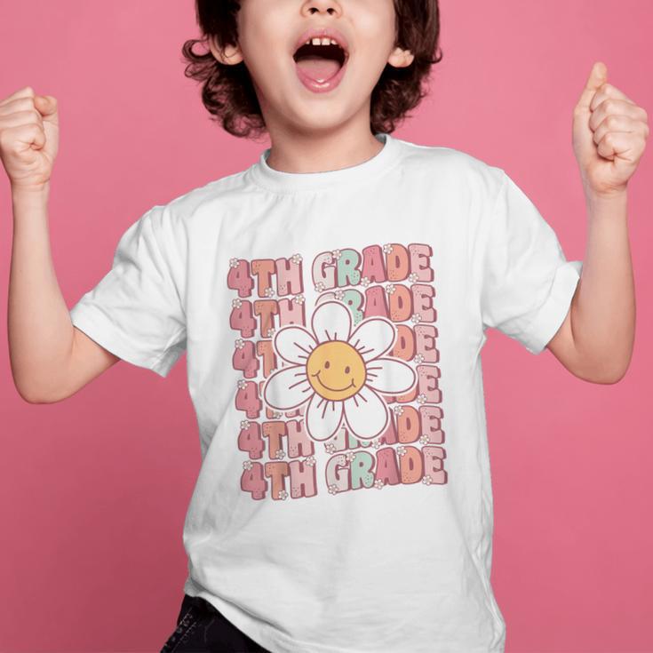 Groovy 4th Grade Back To School First Day Of Fourth Grade Graphic Kid T-Shirt Groovy 4th Grade Back To School First Day Of Fourth Grade Graphic Kid T-Shirt