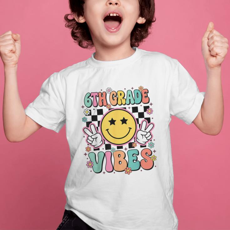 Groovy Sixth 6TH Grade Vibes Back To School First Day Kids Graphic Kid T-Shirt Groovy Sixth 6TH Grade Vibes Back To School First Day Kids Graphic Kid T-Shirt